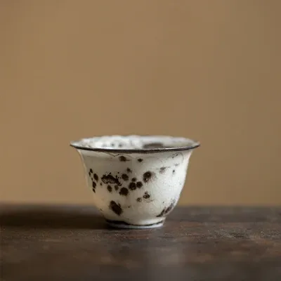 Ink wash wide mouthed tea cup (Zhiye cup)